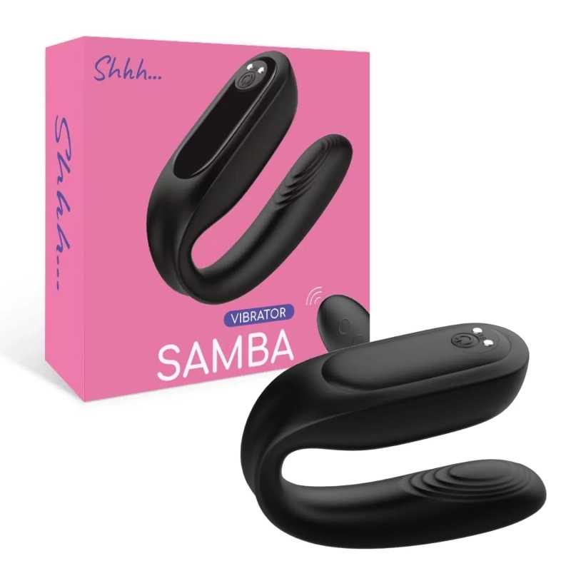 Вибратор для двоих "Samba" на дистанционном управлении, розовый 