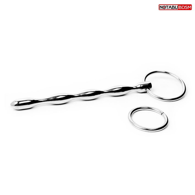 Зонд металлический "Notabu BDSM" рельефный 